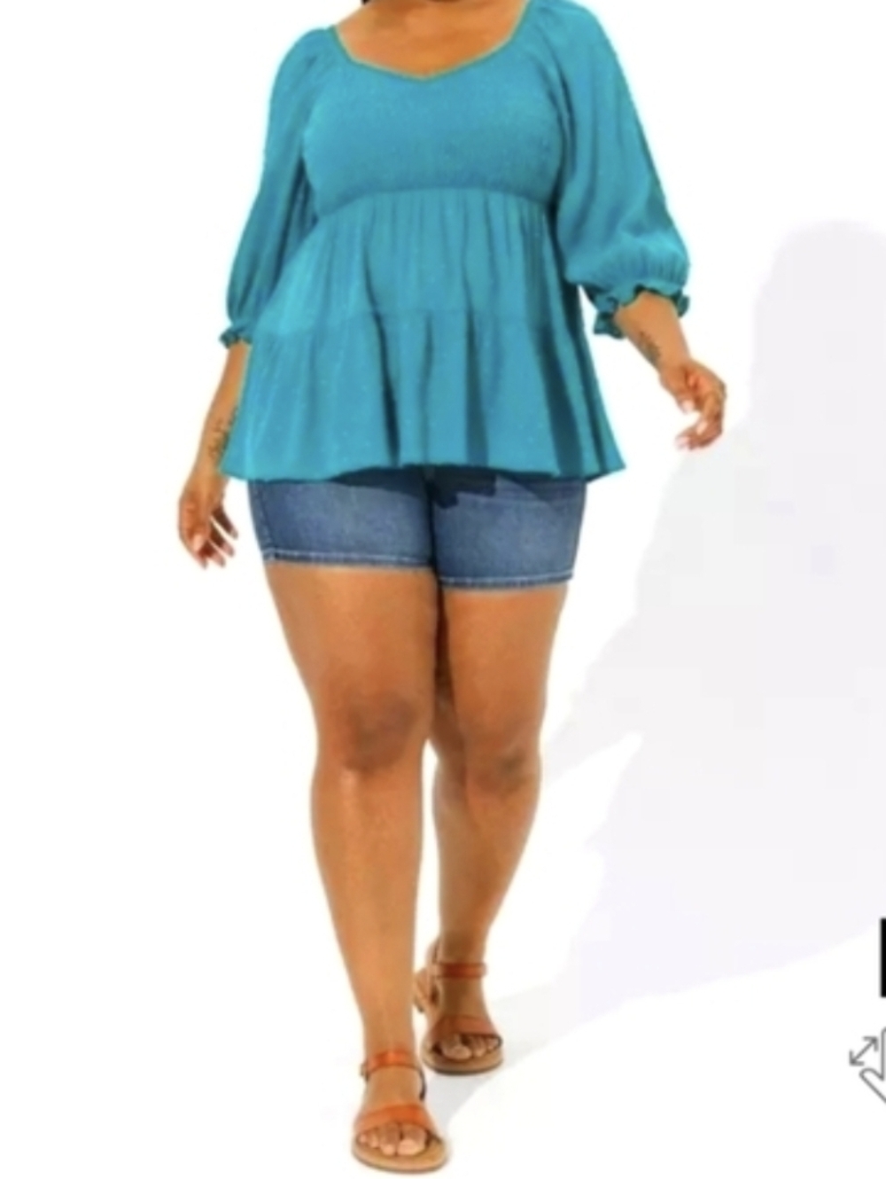 NWT TORRID Blue Tiered Sundress with Square Neck..SIZE:2
